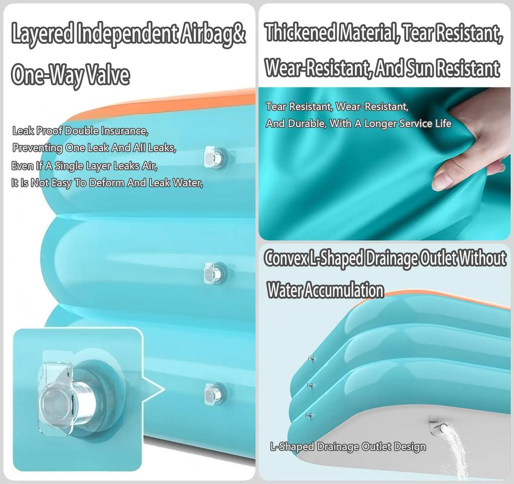 Надувной бассейн уличный ПВХ ванна сад утолщенный бассейн для взрослых детей летняя водная вечеринка задний двор сад