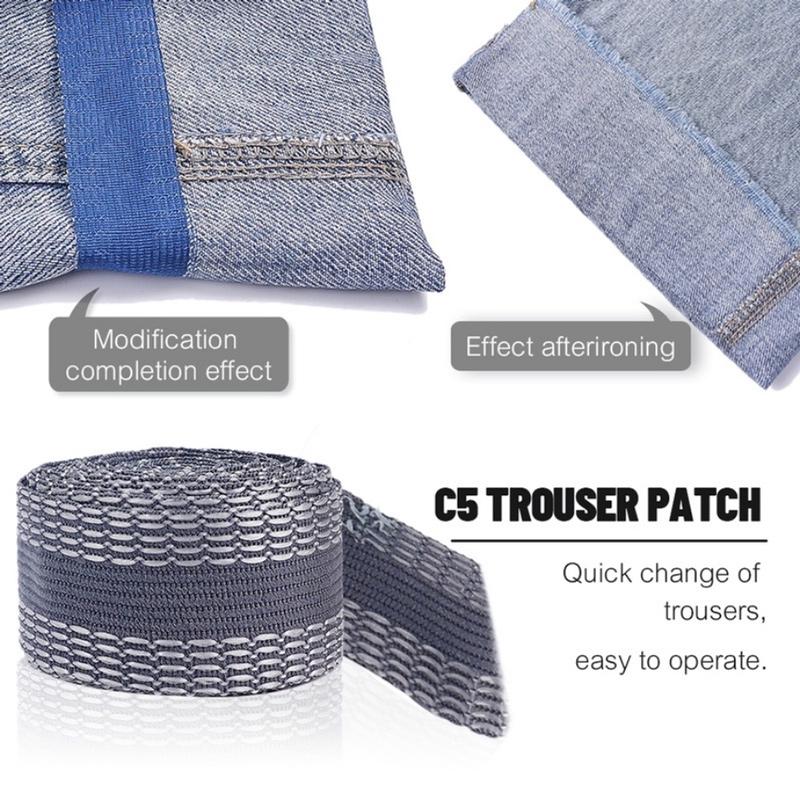 1-10M Self-Adhesive Pants Hem Paste Tape Trouser Edge Paste Iron-on Pant Shorten Repair Jean Hemming Tape For DIY Sewing Fabric