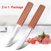 2 в 1 нож для нарезки, тесак для рыбы, фруктов, стейков, кухонные ножи, кованые вручную, пластиковая ручка, универсальный нож для обвалки мяса, поварской нож