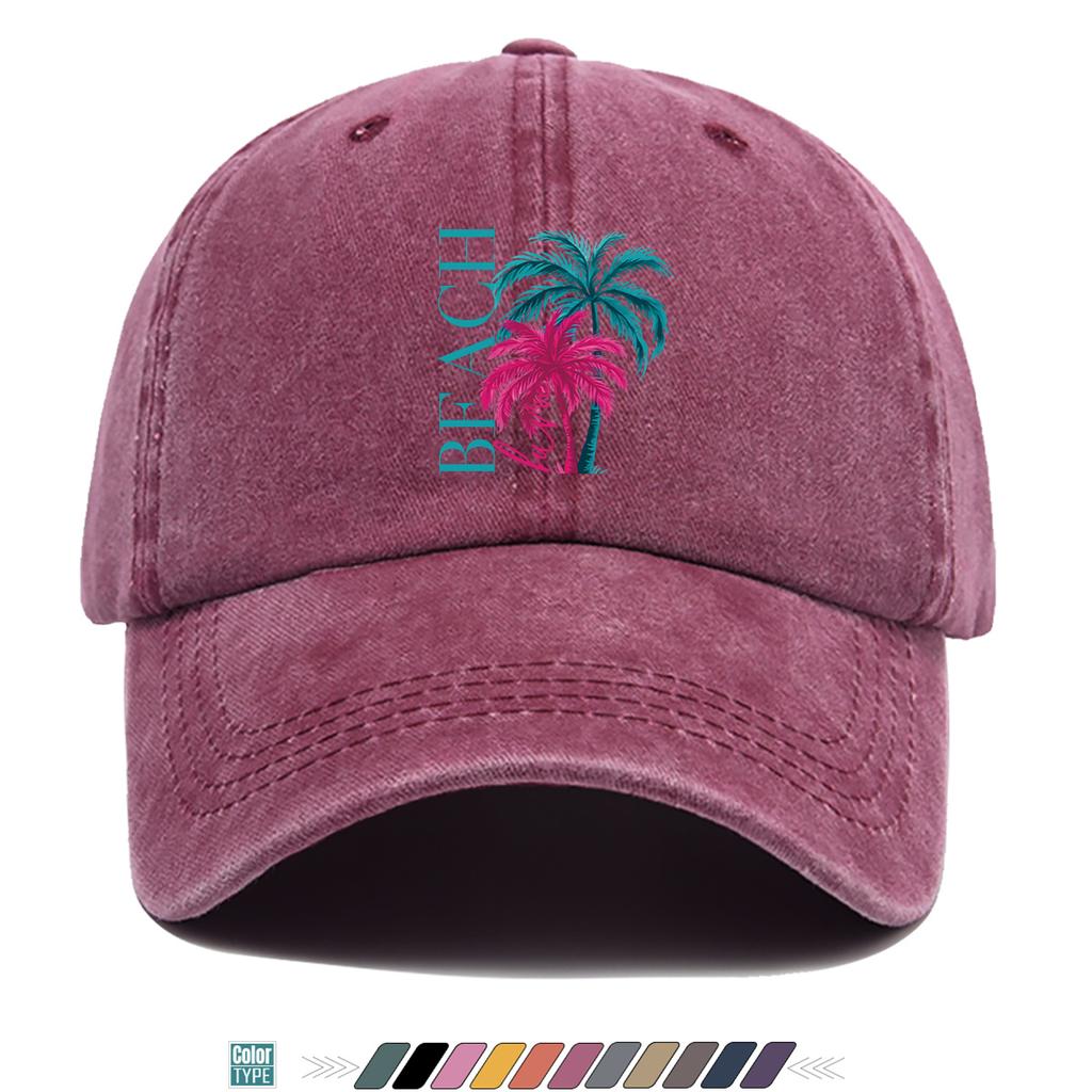 Кепка Бейсболка с принтом Киберпанк Пальма Регулируемая Snapback Легкая Дышащая Подходит для ношения Подходит для M