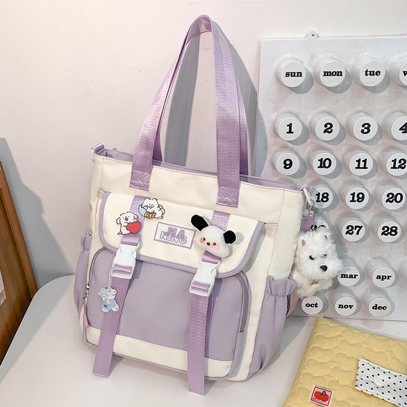 Детские школьные ранцы Ученики начальной школы Девочки Ученики средней школы Большая вместимость Высокий внешний вид Рюкзак из двух частей