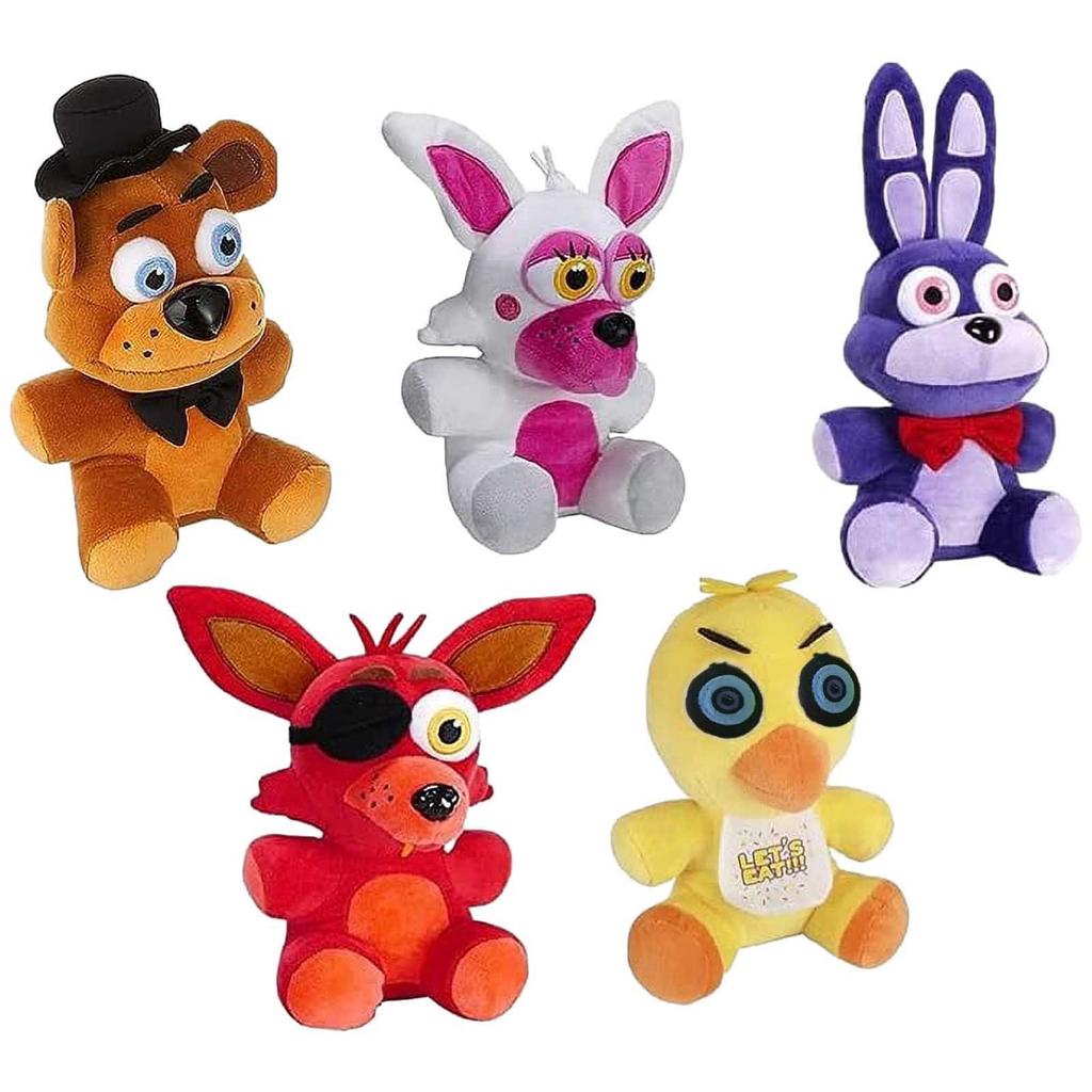 5pcs Five Nights At Freddy's Plush Toy For Collectibles, Security Breach Plush Doll Christmas Birthday Gifts