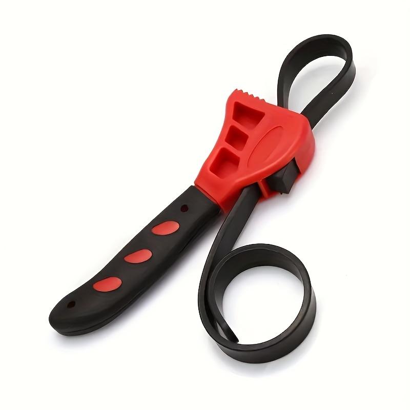 8inch Belt Wrench Oil Filter Puller Strap Spanner Chain Wrench Strap Opener Adjustable Disassembly Tool Universal Strap