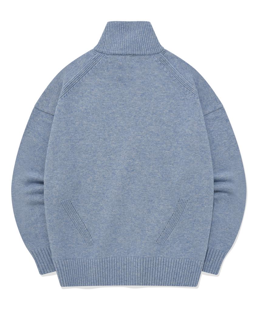 COVERNAT C Logo Turtleneck Knit Blue
