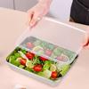 Stainless Steel Fresh Keeping Box Airtight Food Storage Container With Lid Lunch Bento Food Box Outdoor Picnic Camping Tool