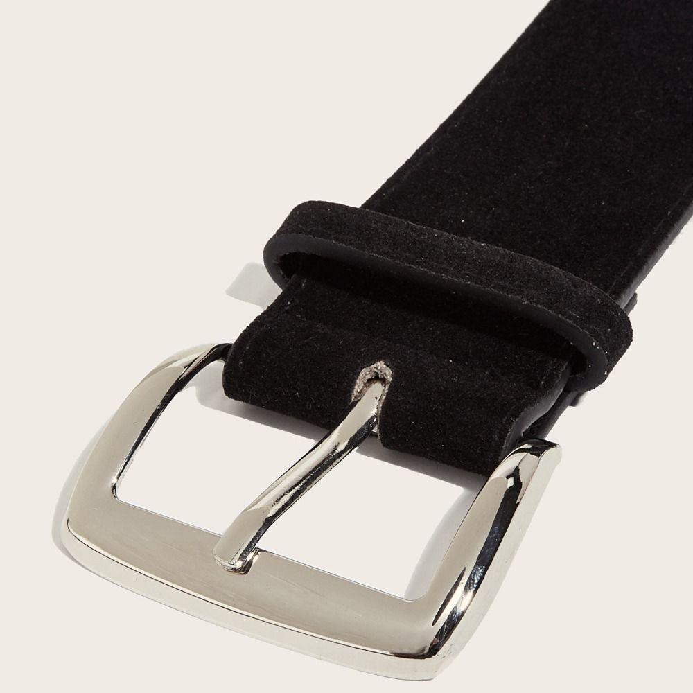 Maillard Styles Suede Leather Wide Belt Trendy Business Waist Strap Trouser Dress Belts Gifts