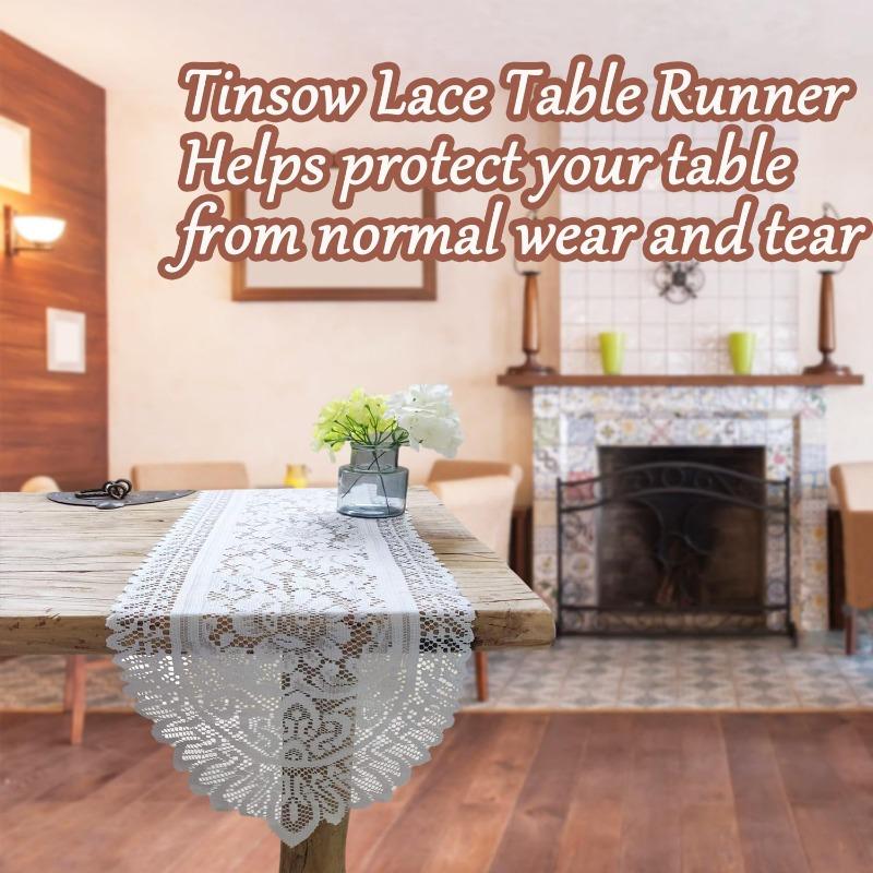 1 шт. Хлопковый Крючком Кружевной Прямоугольный Скатерть-Дорожка Шарф-Скатерть для Комода Салфетки Белый Стиль, 33 X 114 см, 33 X 137 см