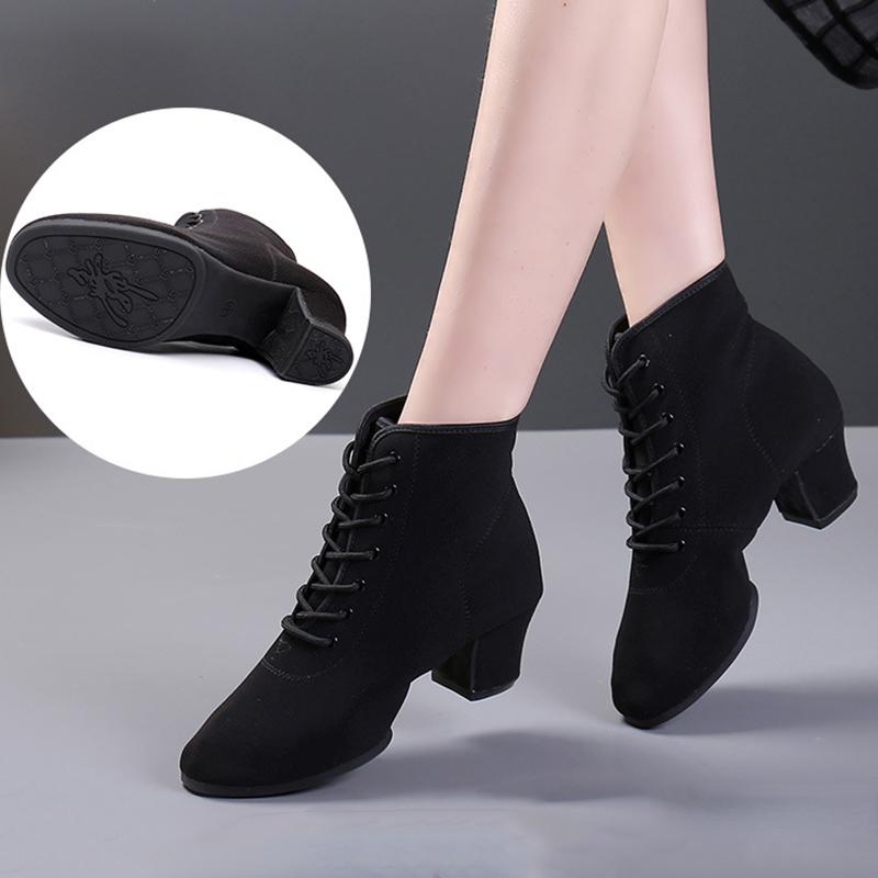 Продаются хорошо дышащие туфли женские танцевальные туфли на шнуровке каблуки женские бальные латинские танцевальные туфли Высокая помощь большой размер 34-41