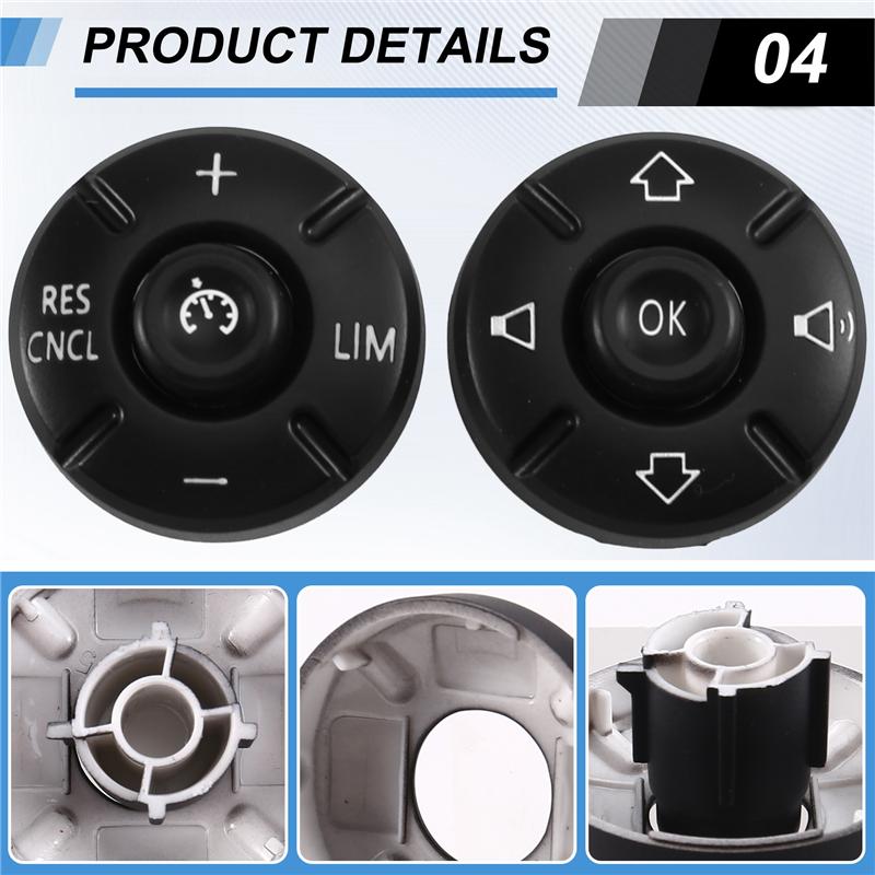 A58X-Car Steering Wheel Cruise Control Button Cover Trim For MINI Cooper F55 F56 F57 F60