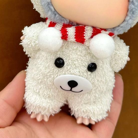 Комплект одежды для куклы 17 см Шляпа Комбинезон Наряд для куклы Одежда для игры Модные аксессуары для легкого одевания