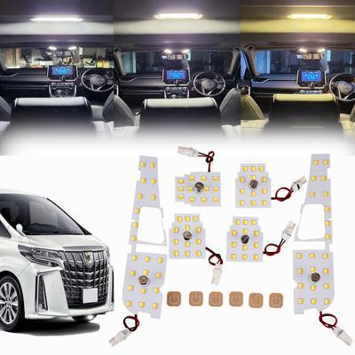 Комплект светодиодных ламп салона для Alphard 30 серии, Эксклюзивный дизайн, 3 цвета, 15 уровней
