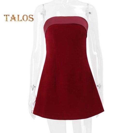 Женское вечернее платье с открытыми плечами, бандо, без спинки, без рукавов, облегающее мини-платье А-силуэта, короткое платье для выпускного вечера, банкета