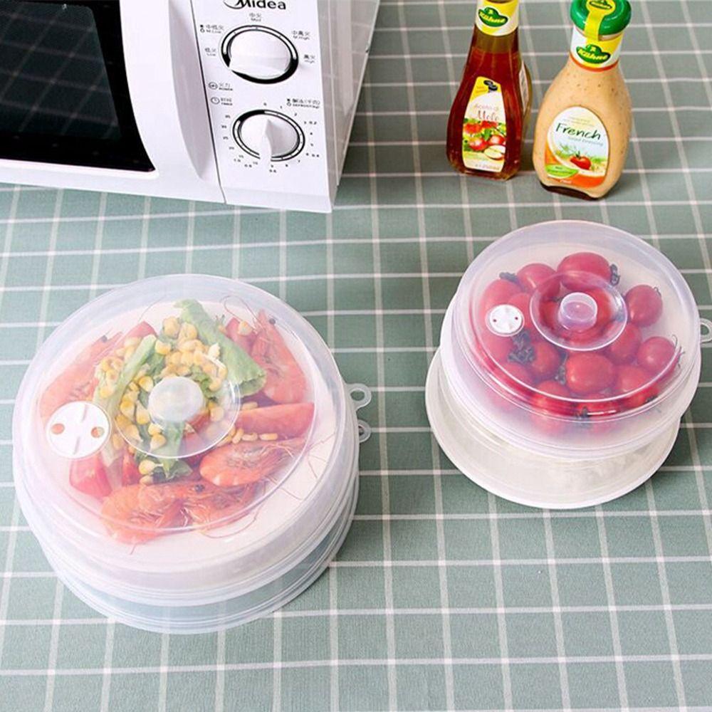 Vents Anti-Splatter Stackable Food Dish Sealing Cover Lid Kitchen Accessories Fresh Keeping Lid