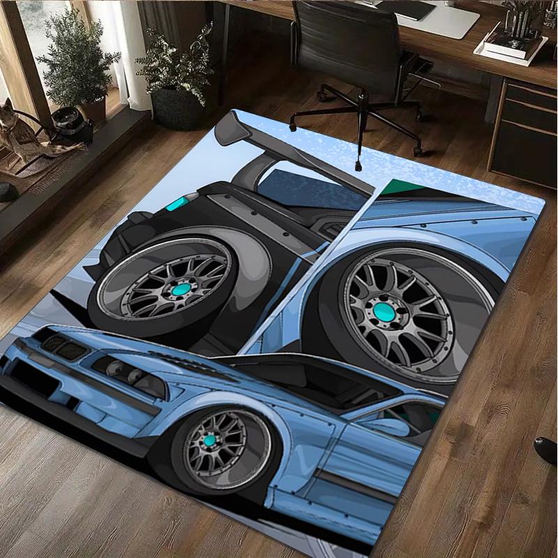 1Pc Auto Print Rug - home decoration Carpet For Living Room Bedroom Flooring Computer Chair Area Rug