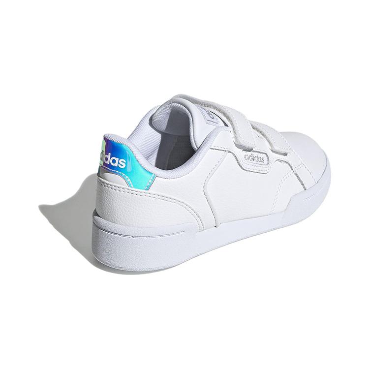 Adidas Neo Roguera Anti Slip Wear Resistant Low Top Kids' Skateboarding Shoes White Children Aged 3 7 Years Old FW3293