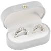 Mini Velvet Ring Box Soft Scratch Resistant Portable Jewelry Organizer Storage Containers for Women Wedding Gift Organizer Box