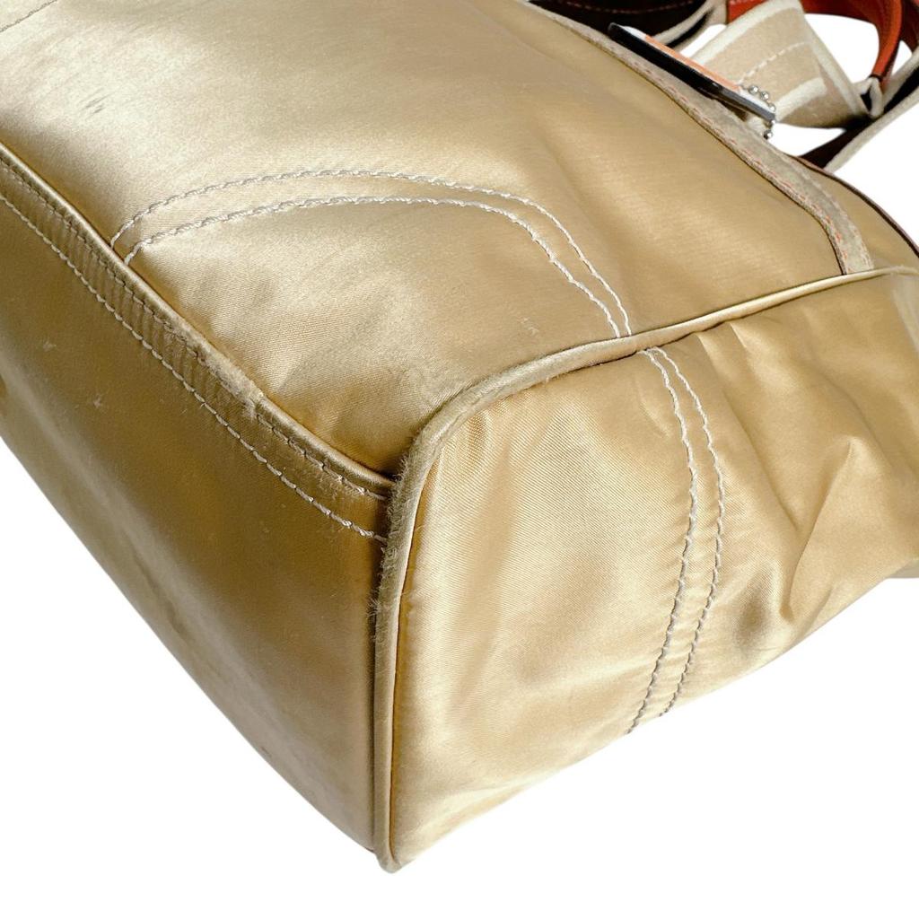 Coach Женская сумка через плечо Ashley Dot, нейлон, коричневая, B1481-F20027, б/у