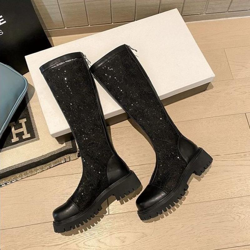 Женские летние сетчатые ботинки Мартин тонкие 2025 новые сетчатые дышащие белые на толстой подошве универсальные ботинки полые крутые ботинки