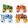 Monster Jam Power Beasts Monster Truck 4-Pack (El Toro Loco, Megalodon, Dragon and Horsepower), 1:64 Scale, Kids' Toys for Boys and Girls, Ages 3+