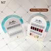 Premium Acrylic Nail Color Plate Magnet Nail Tips Display Board Comparison Color Card With Number Stickers For Nail Salon