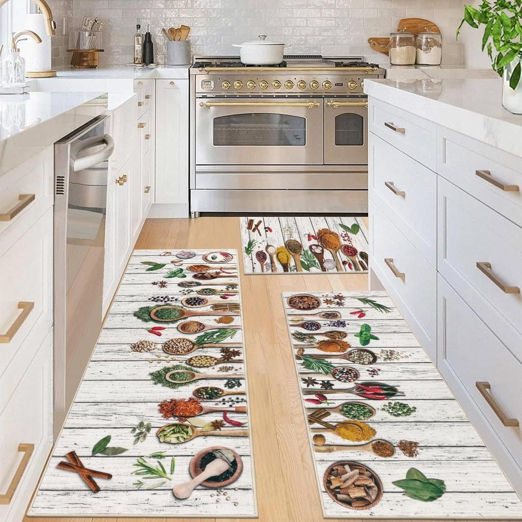 Кухонный коврик Нескользящий коврик Декор для дома Износостойкий ковер Декор комнаты Напольные коврики Alfombra De Cocina