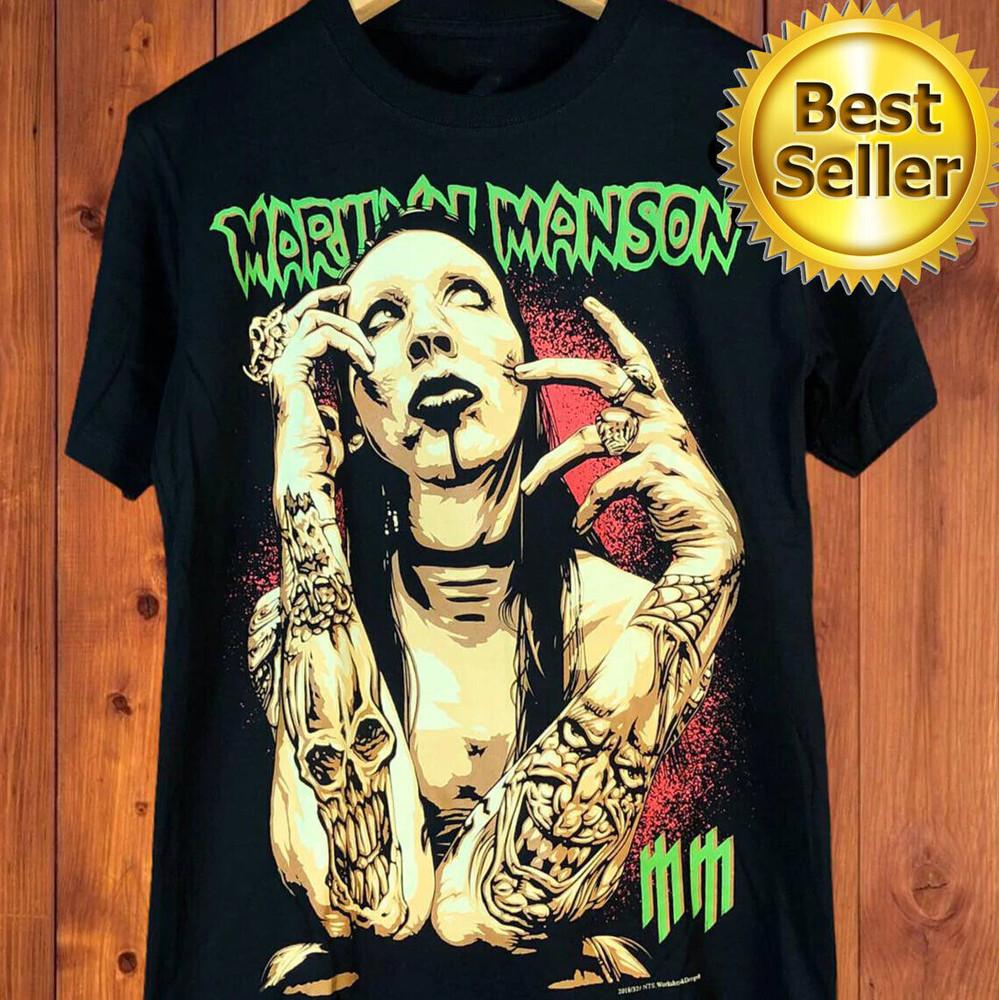 Футболка Marilyn Manson Новая Винтажная футболка Marilyn Manson для фанатов