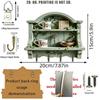Wall Mounted House Key Holder Wooden Wall Key Rack New Decorative Key Hanger  Bedroom Decor