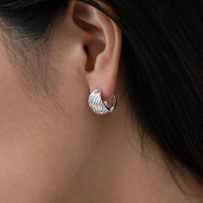 Melody Line Earrings silver