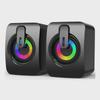 Desktop Mini Multimedia LED Speakers with Enhanced Bass