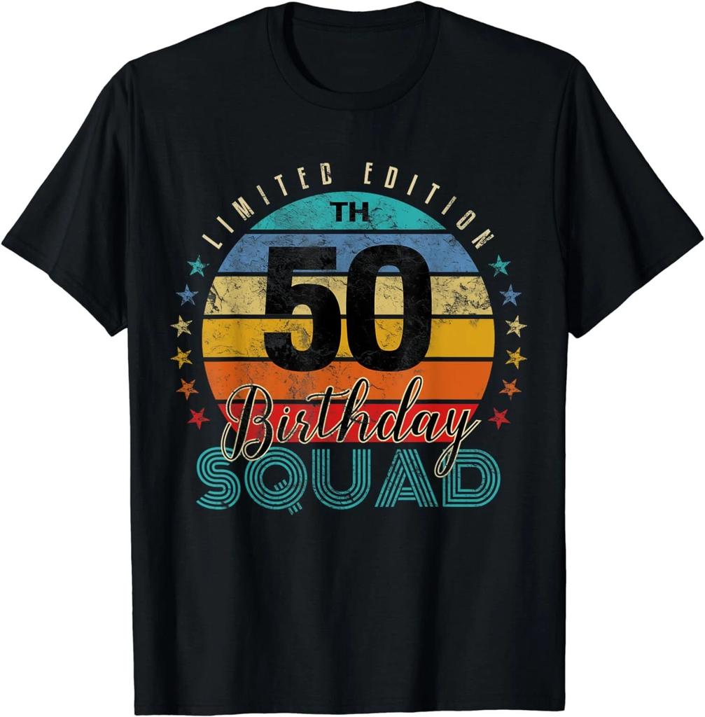 50 Year Old Birthday Squad Vintage Gift 50th Unisex T-Shirt