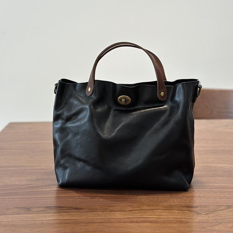 Johnature Женская сумка из натуральной кожи в стиле ретро, большая вместимость, универсальные сумки через плечо