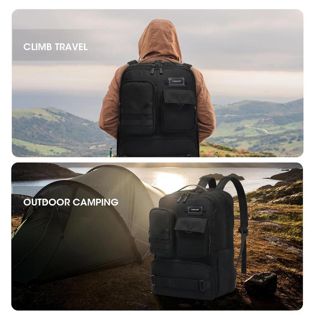 Tigernu Рюкзак для путешествий большой емкости с защитой от кражи, 29 л, уличная походная сумка, 17,3-дюймовый рюкзак для ноутбука для мужчин