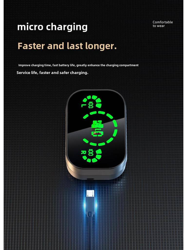 Bluetooth HD Mirror Display Гарнитура YD03 - Большая емкость беспроводного шумоподавления YDmini Наушники