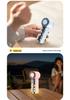 T242 High-Speed Handheld Fan with Night Light - Portable, Digital Display, Multi-Speed Turbo Fan for Outdoors