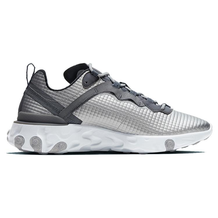 New Nike React Element 55 Quilted Grid White CI3835-001