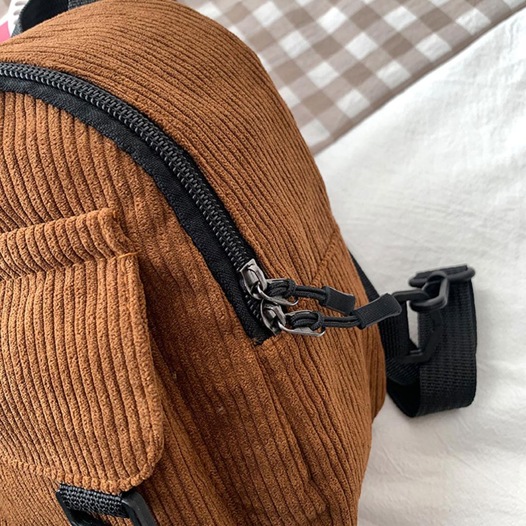 Портативный вельветовый рюкзак, маленькая дорожная сумка, сумка на два плеча, мини-рюкзак, школьный рюкзак для ежедневного ношения в магазинах