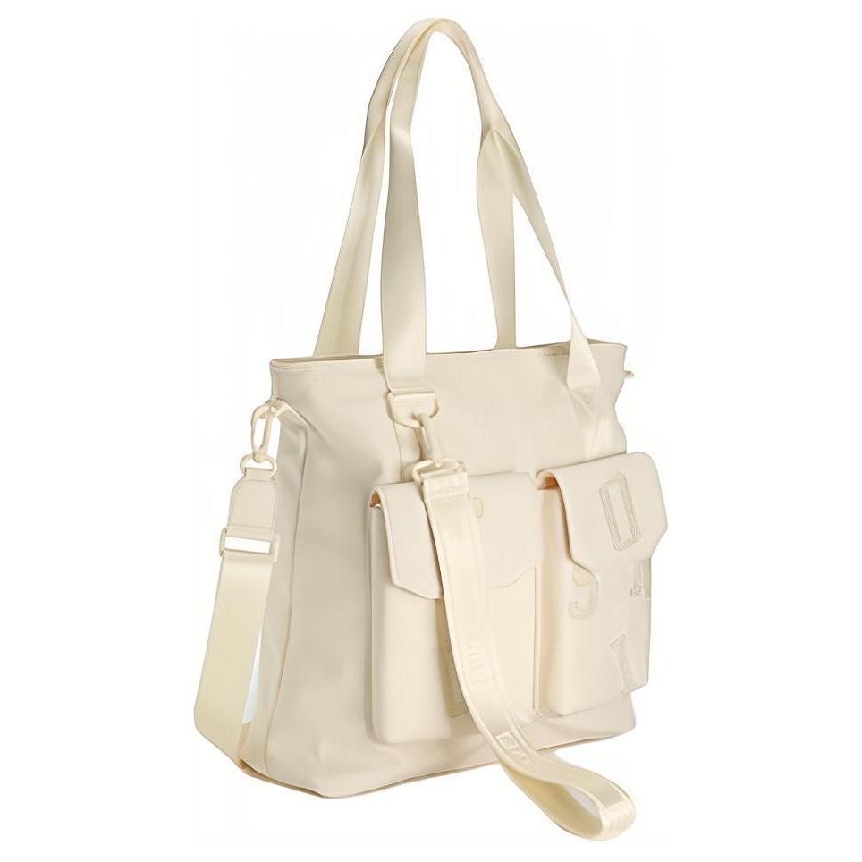 FILA Fusion Fashion Sports Fabric Shoulder Crossbody Tote Bag Unisex bags Milk-White T13U413141FIV