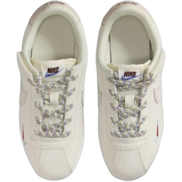 Nike Cortez EasyOn Abrasion Resistant Low top Kids Lifestyle Shoes Ecru Kids' IH7661-001