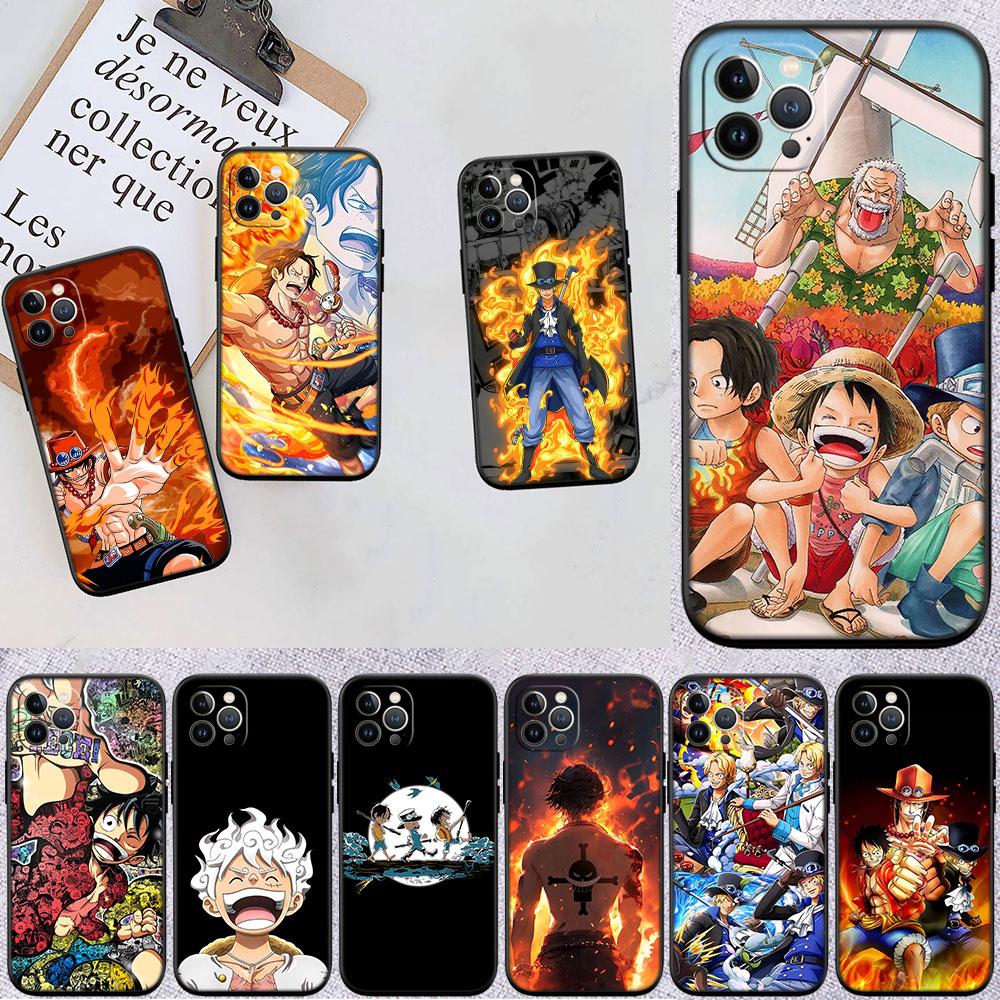 Чехол для телефона One Piece ACE Sabo Luffy из мягкого материала для Redmi Note 13 14 Pro+ Plus A3 A3X 13X 13C 13R 14S 14C 14R