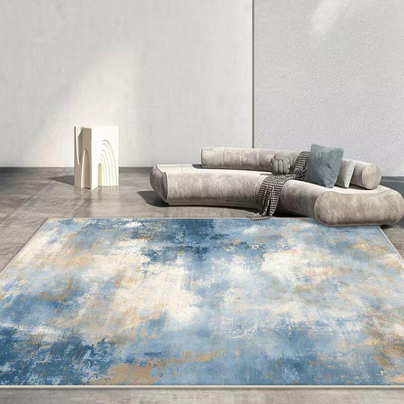 Скандинавский Абстрактный Ковер Гостиная Рендеринг Декорация Диван Синий Ковры Большой Площади Уличный Активный Нескользящий Коврик Настраиваемый
