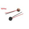 uxcell Электретный конденсаторный микрофон с 2-проводным кабелем 4x2 мм, микрофонные капсулы, упаковка 10 шт.