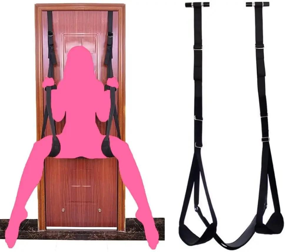 Door Swing Chair Couple Sex Toy Adjustable Shoulder Strap Seat Hanging Sexual Stimulation Adult Products
