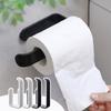 Wall Mounted Tissue Organizing Shelf Self-Adhesive Kitchen Storage Rack Toilet Paper Holder