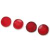 4Pcs Round Reflector 42mm High Brightness Waterproof Stylish Red Safety Reflector For M6 Thread Motorbike ATV Scooters