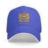 Washed Unisex's Baseball Cap Kingdom of Morocco Emblem Trucker Snapback Caps Dad Hat Morocco Golf Hats