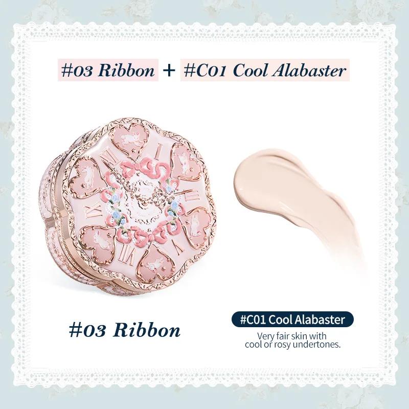 Flowerknows Bunny Garden Cushion Cream: Стойкая матирующая тональная основа с отбеливающим эффектом