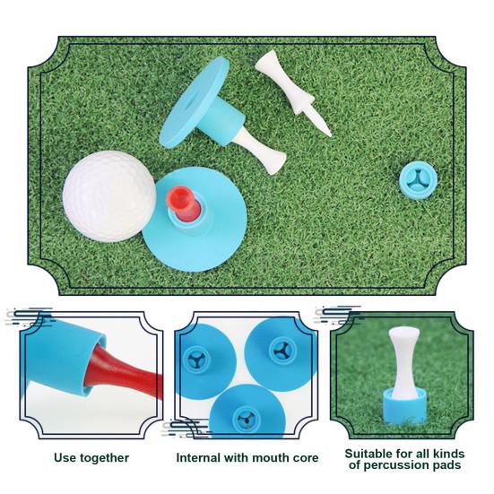 Rubber Golf Tee Holder Set Core Design Golf Nails Training Driving Range Tee Stable Golf Holder for Golf Enthusiasts