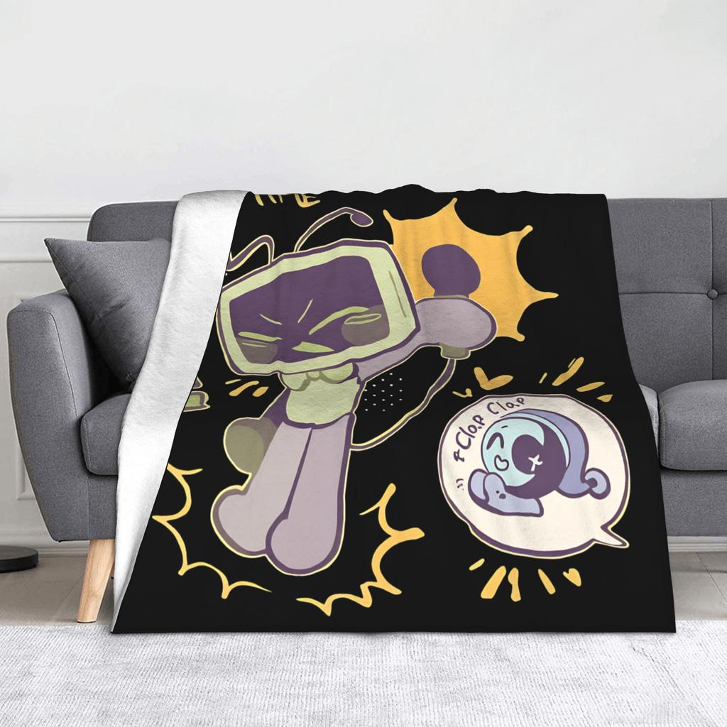 Мультяшное пушистое одеяло Dandys World Ужасная игра Потрясающие пледы для дивана, кровати, гостиной 150*125 см Стеганое одеяло