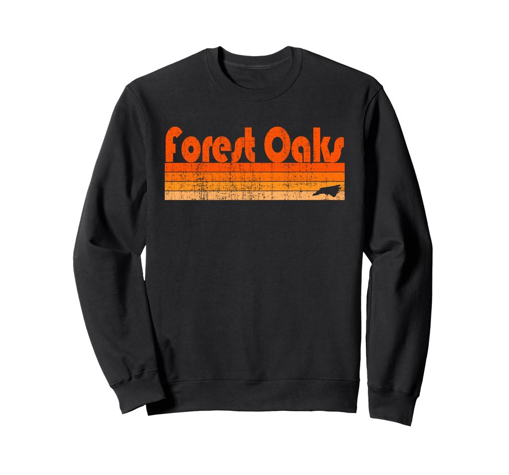 North Carolina Forest Oaks Retro 80s Style Sweatshirt