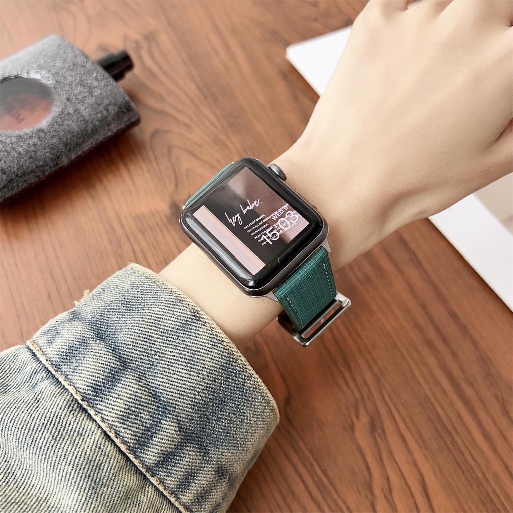 Ремешок для Apple Watch Series 10 Ultra 9 8 7 SE 6 5 4 3 2 1 46 мм 49 мм 45 мм 44 мм 42 мм Плетеный клетчатый кожаный ремешок на запястье